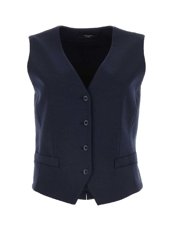 BLAZERS AND VESTS 2425916011600 003 Blue Vests