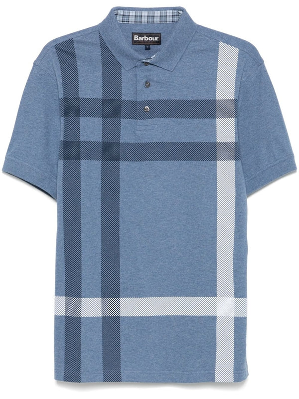 Tartan Check Cotton Short Sleeve Polo Shirt
