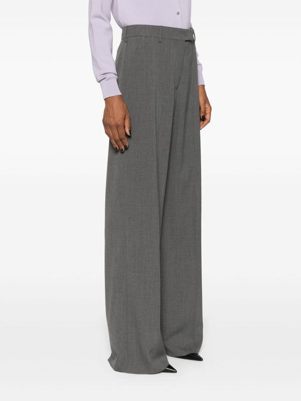 Wool Blend Tailored Pants