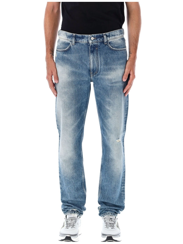 Strongly wash slim denim Denim Pants