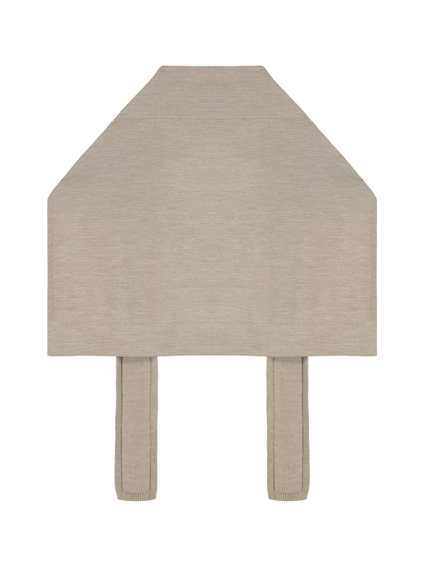 Wool Blend Beige Scarf