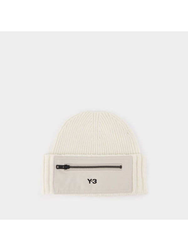 Y-3 - Logo Pocket Beanie - Jente