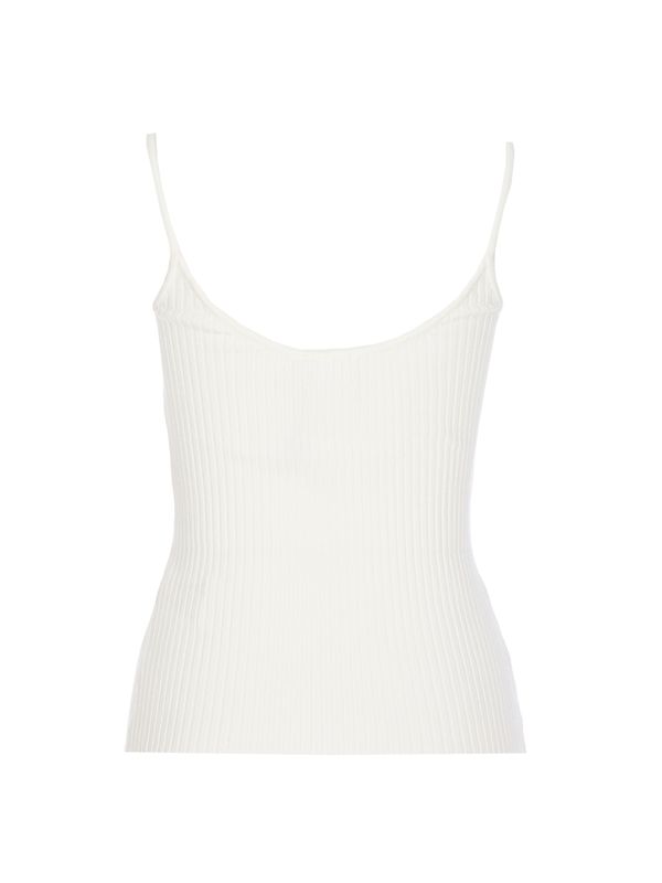 Logo Rib Sleeveless Top
