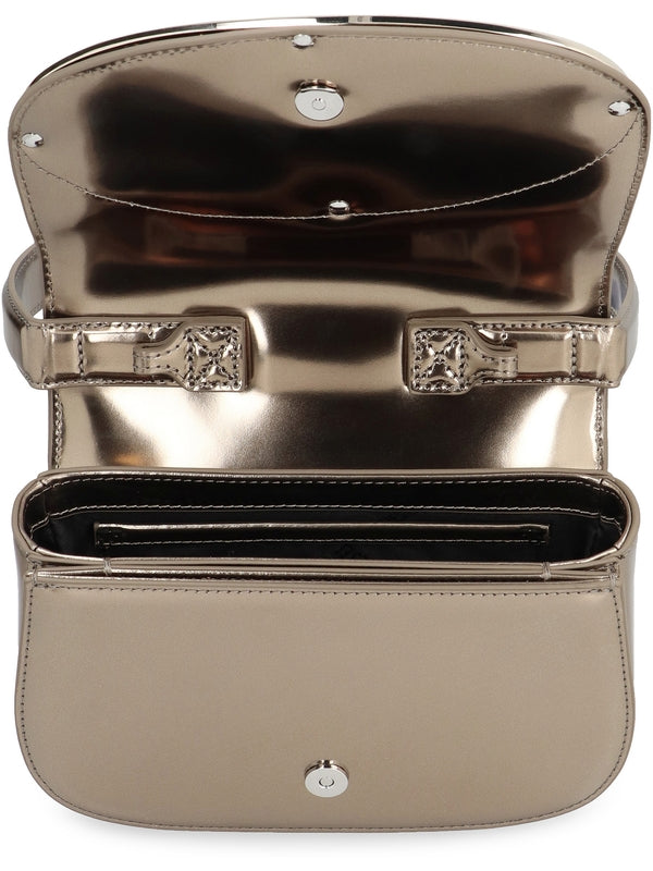 1dr Logo Metallic Leather Shoulder Bag