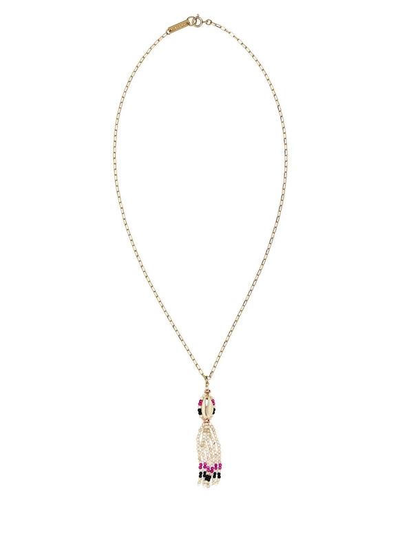 Bead-embellished Pendant Necklace