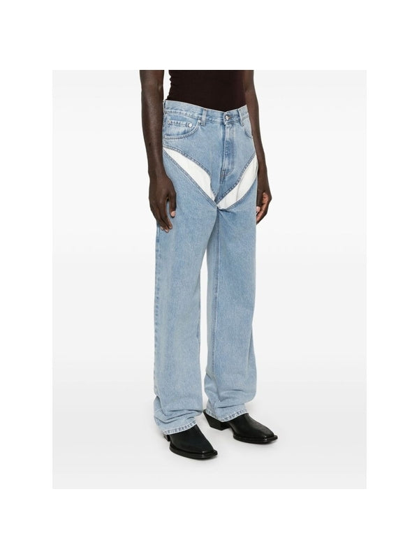 Evergreen Cut-Out Denim Pants