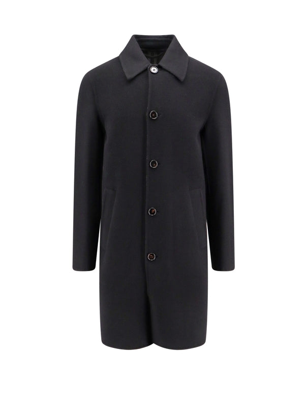 BURBERRY - Single Breasted Wool Coat - Jente
