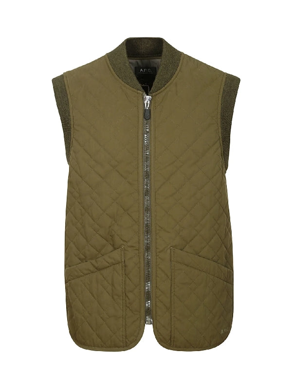 Silas Quilted Zip-Up Vest