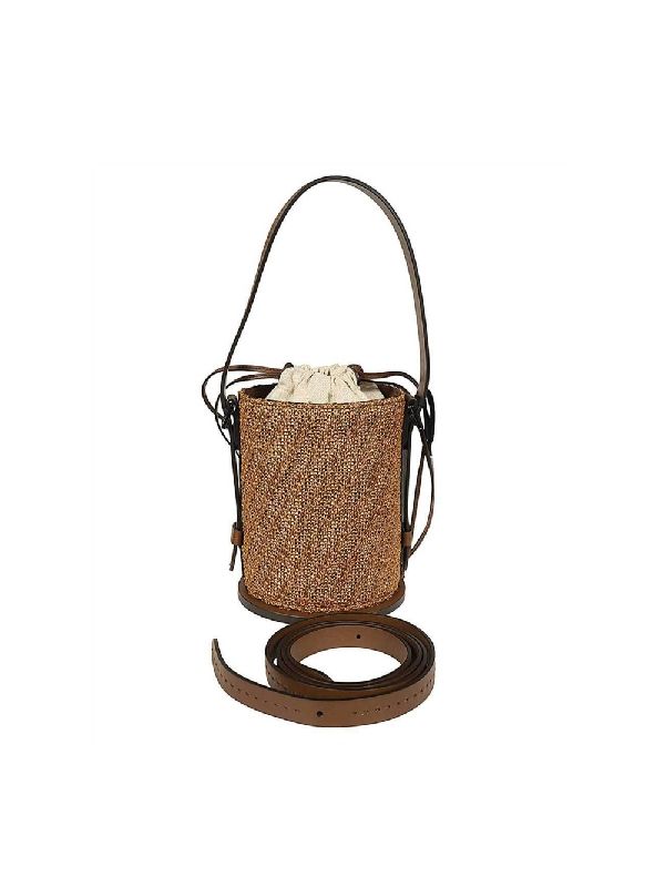 Logo Plaque Bucket Bag