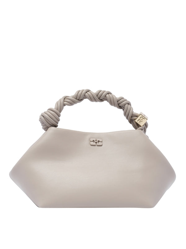 Bou Logo Leather Small Tote Bag