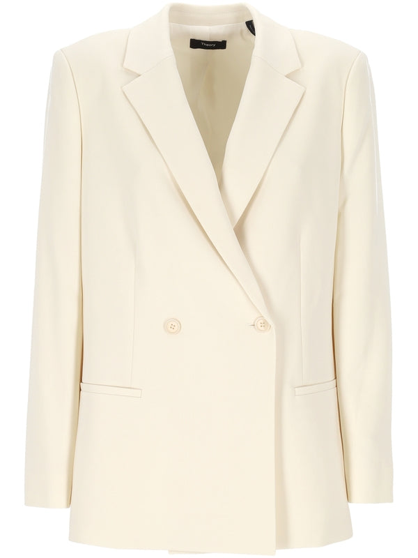 Theory White Tailored Jacket