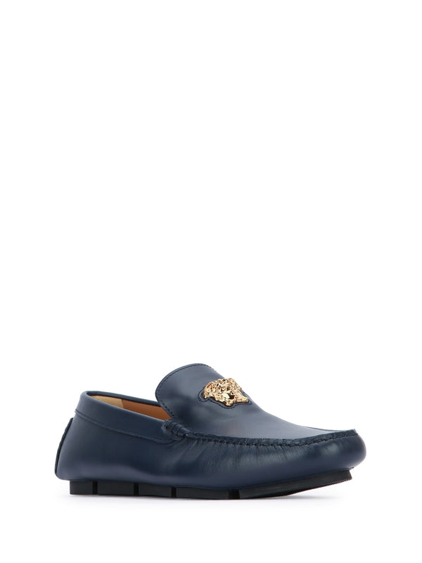 Versace Navy Driving Shoes