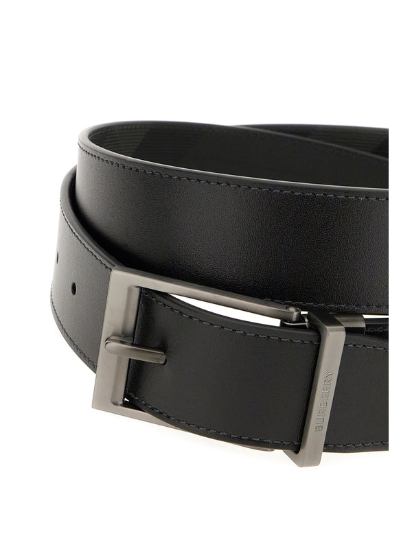 Check Pattern Reversible
  Leather Belt