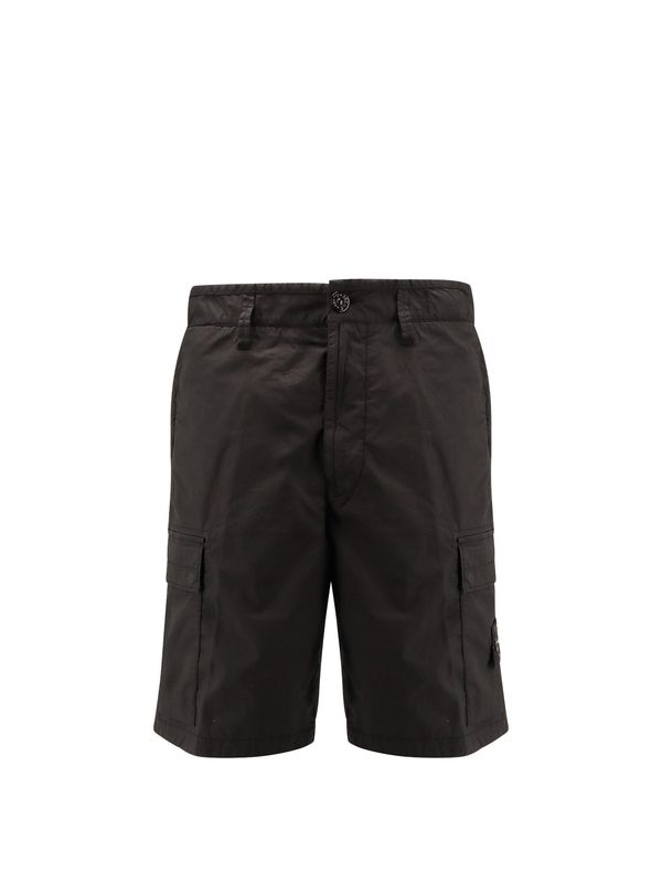 Woven Patch Cotton Cargo Shorts