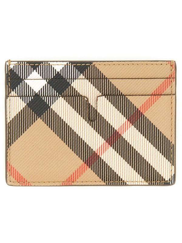 チェック柄カードホルダー