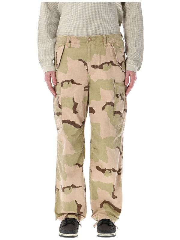 Stussy Green Beige Casual Pants