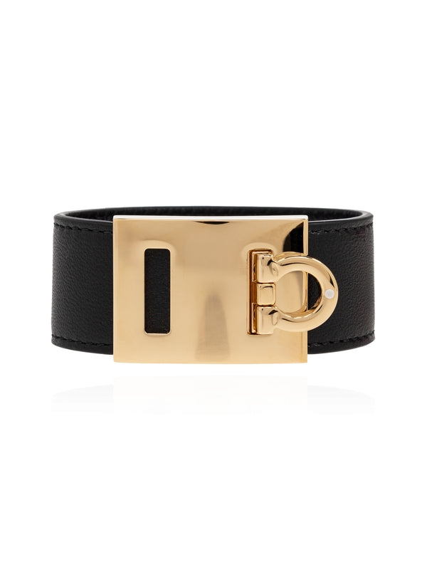 Gancini Buckle Leather
  Bracelet