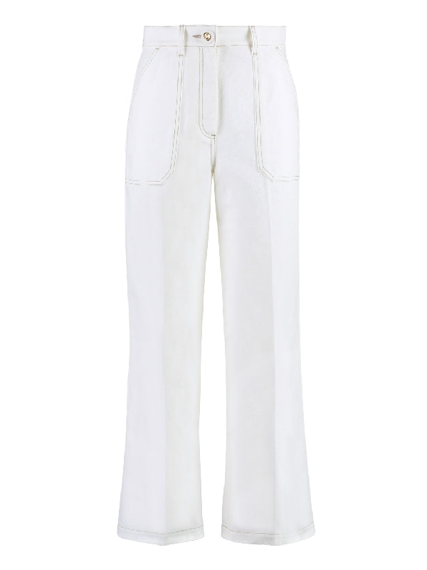 White Cotton Pants