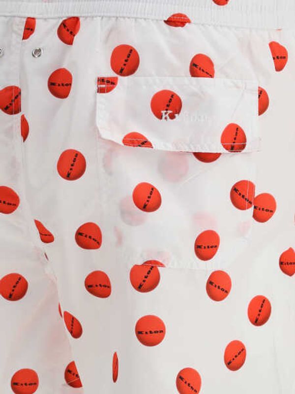 Logo Pattern Nylon Swim Pants