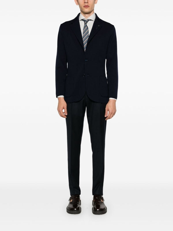 Boutonniere Wool Silk Tailored Jacket