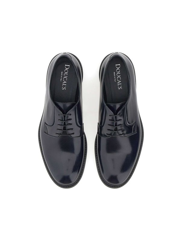 Leather Lace-Up Loafers