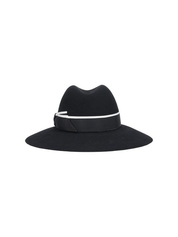 Contrast Band Wool Fedora