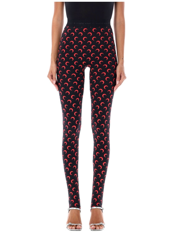 All-Over Moon Printed Leggings