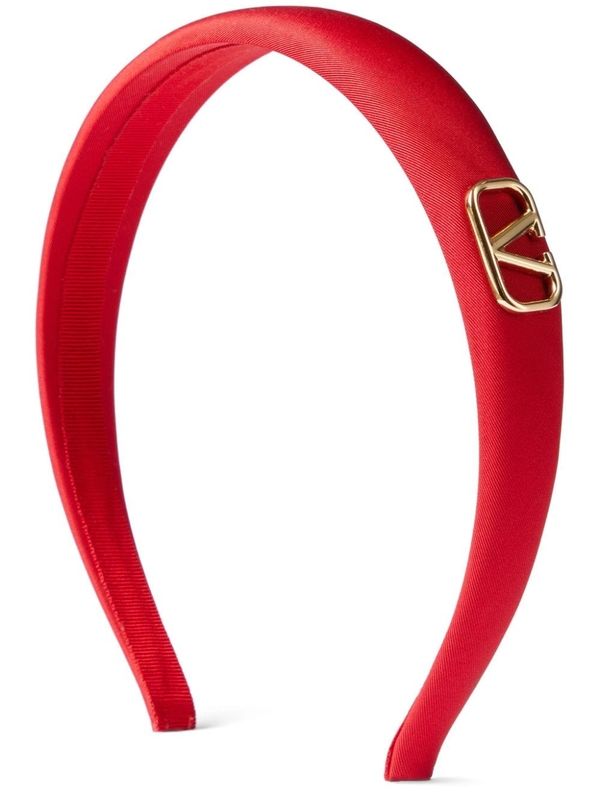 V Logo Silk Hair Band