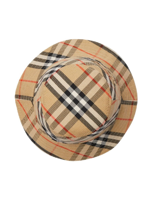 Ekd Check Cotton Blend Bucket Hat