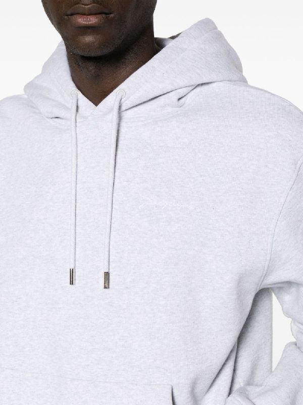 JACQUEMUS - Brode Logo Embroidery Cotton Hoodie - Jente