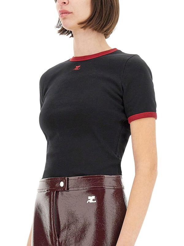 Signature Contrast Cotton Short Sleeve T-Shirt