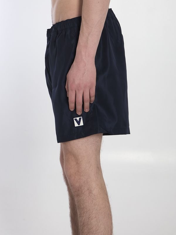 V Logo Patch Swim Pants