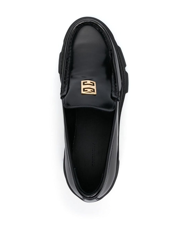 4g Logo Embellished Leather
  Loafers