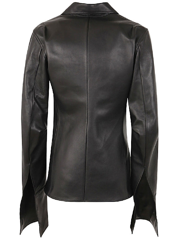 Lindsay Open Leather Shirt