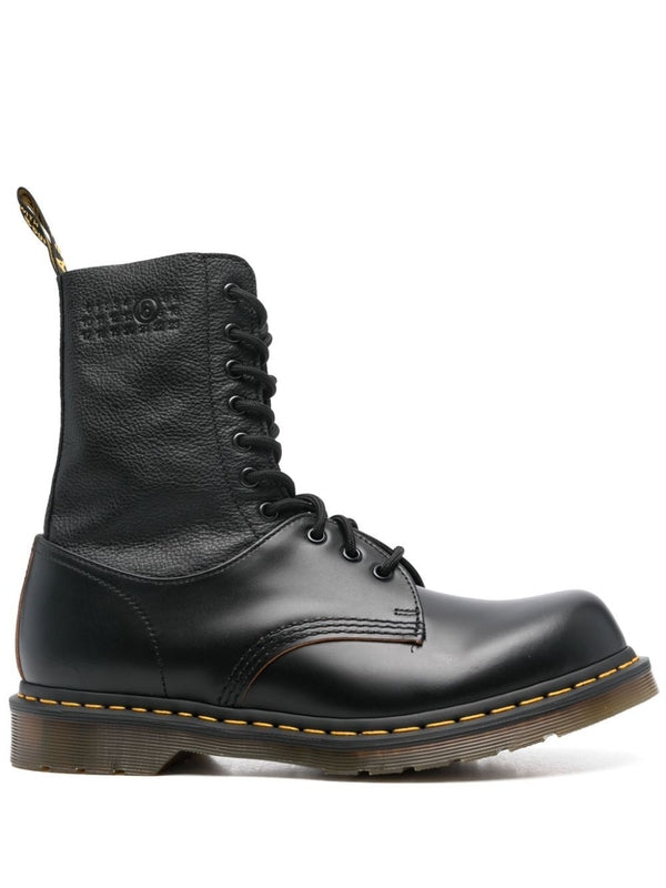 Dr. Martens Number Logo Leather Lace-up Boots