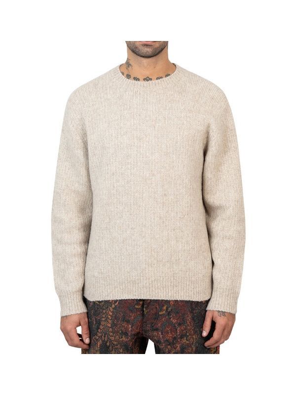 Beige Cotton Alpaca Knit