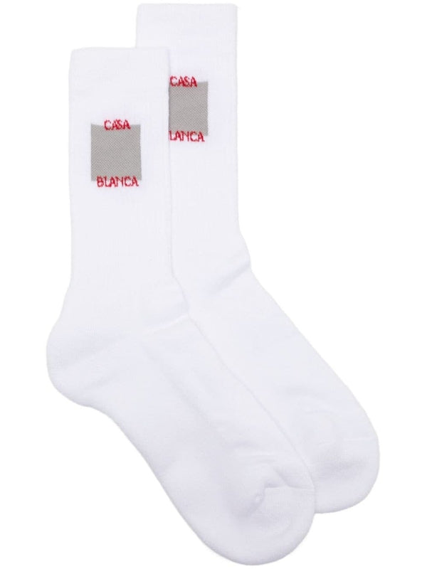 Jacquard Logo High-top Socks