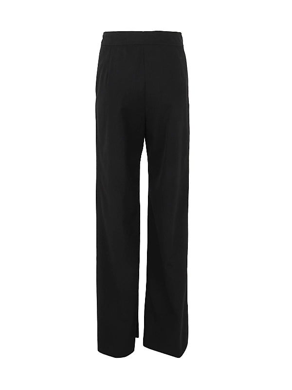 Wool Blend Straight Pants