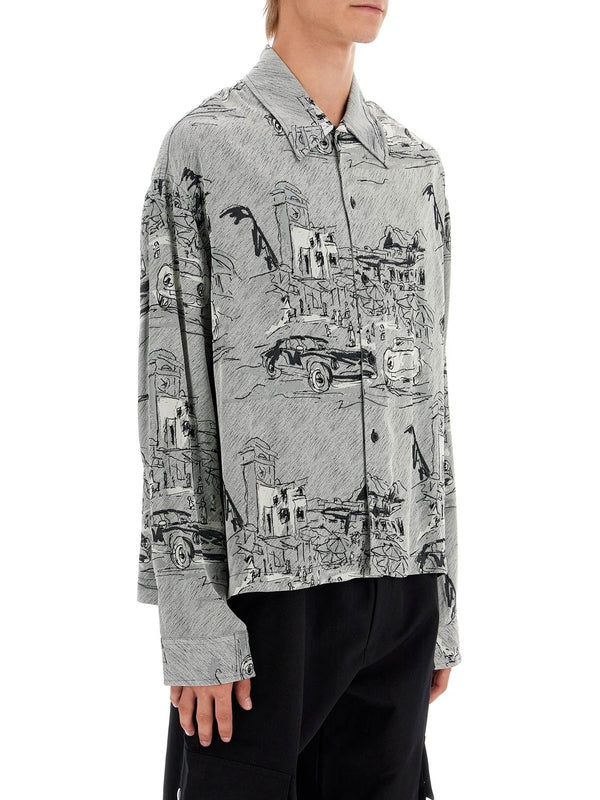 JACQUEMUS - Corto Jacquard Shirt - Jente