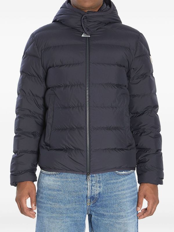 Stone Island Logo Patch Hooded Down Jacket