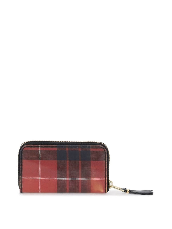 Tartan Check Zip Around Wallet - Jente