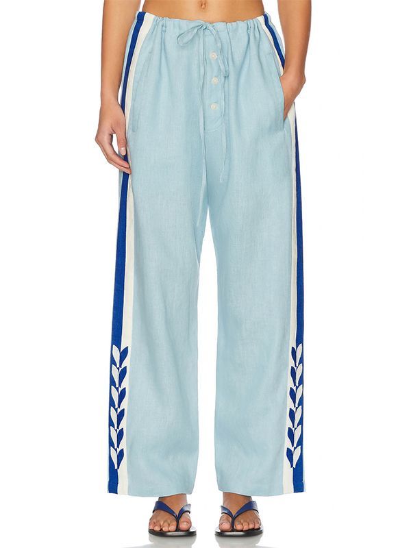 SEEDLING Stripe Linen Pants