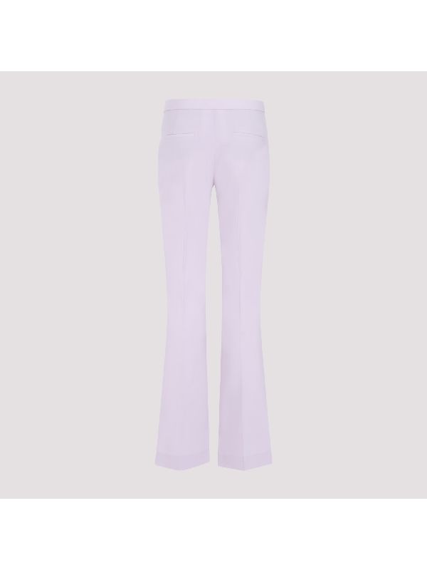 Wool Blend Low Rise Pants