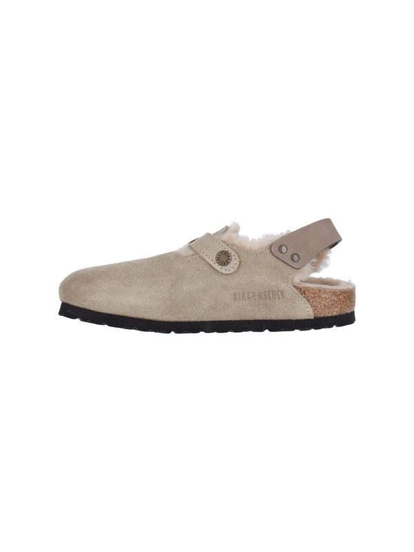 Tokyo Shearling Suede Sandals