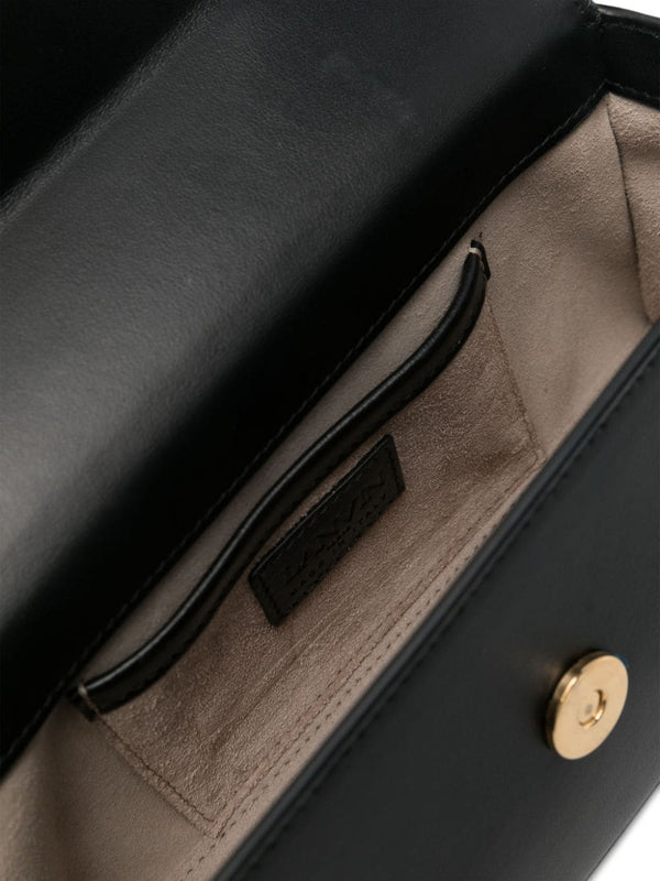 Cat Handle Detail Leather Tote Bag