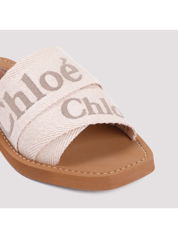 Woody Logo Band Flat Sandals