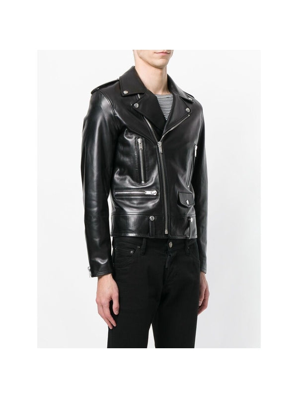 Classic Motorcycle Lambskin Jacket