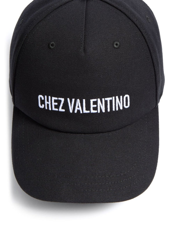 Valentino Black Ball Cap