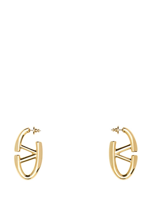 V Logo Earrings