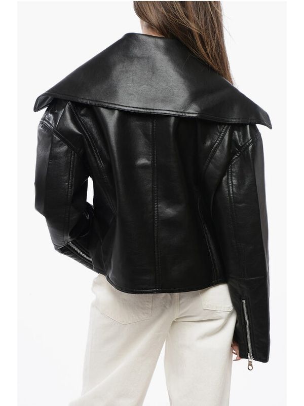 Ado Faux Leather Biker Jacket